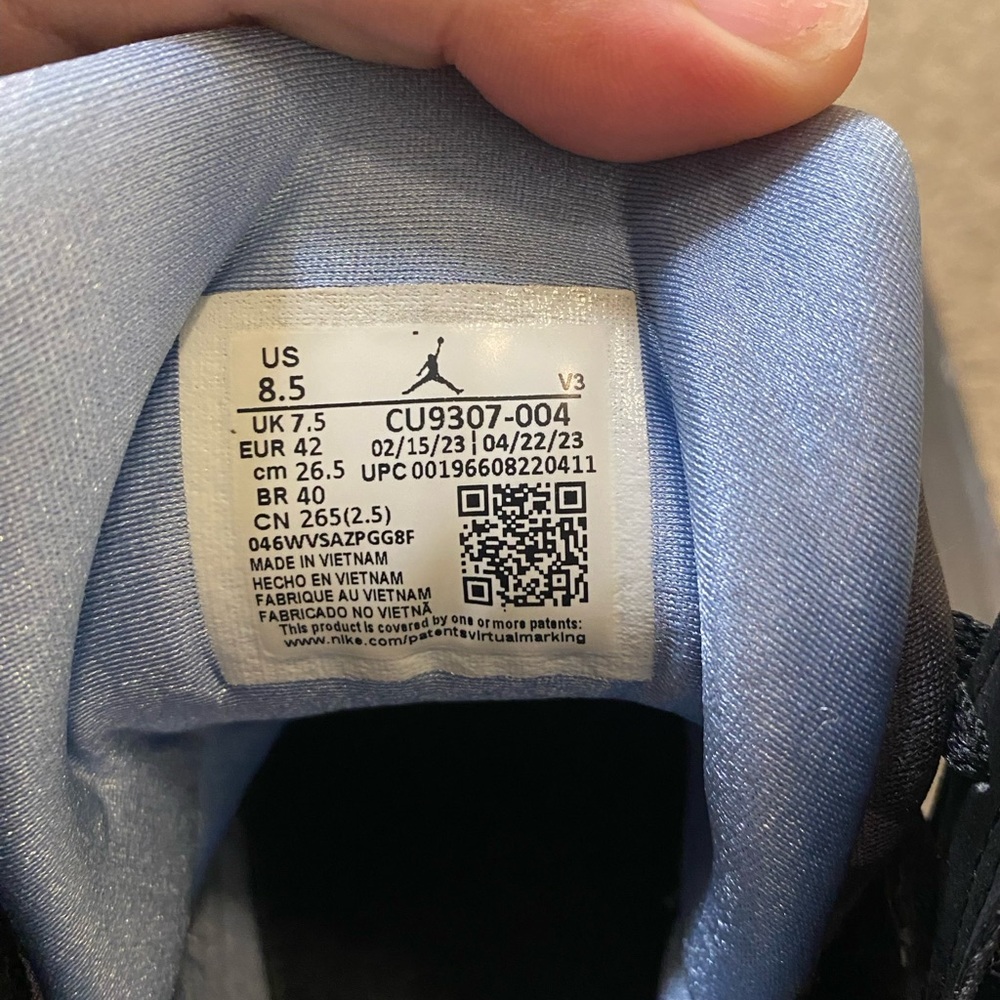 Men Air Jordan 7 “Chambray” sz 8.5 - Picture 5 of 7